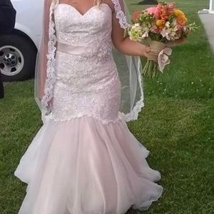 Allure Bridal Gown size 18 never altered